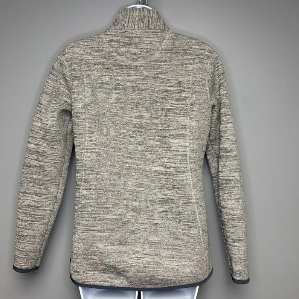 Ascend Grey‎ Gorpcore Hiking Outdoor Fleece Lined Zip Jacket Womens Sz S